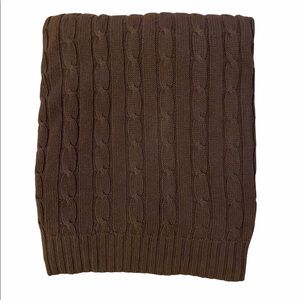 Lauren, Ralph Lauren Cabled Brown Throw Bl…